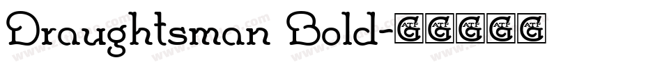Draughtsman Bold字体转换